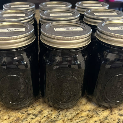 Organic Elderberry Syrup 16 oz Jar